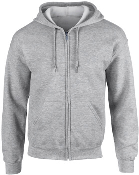 Sudadera Gris Abierta